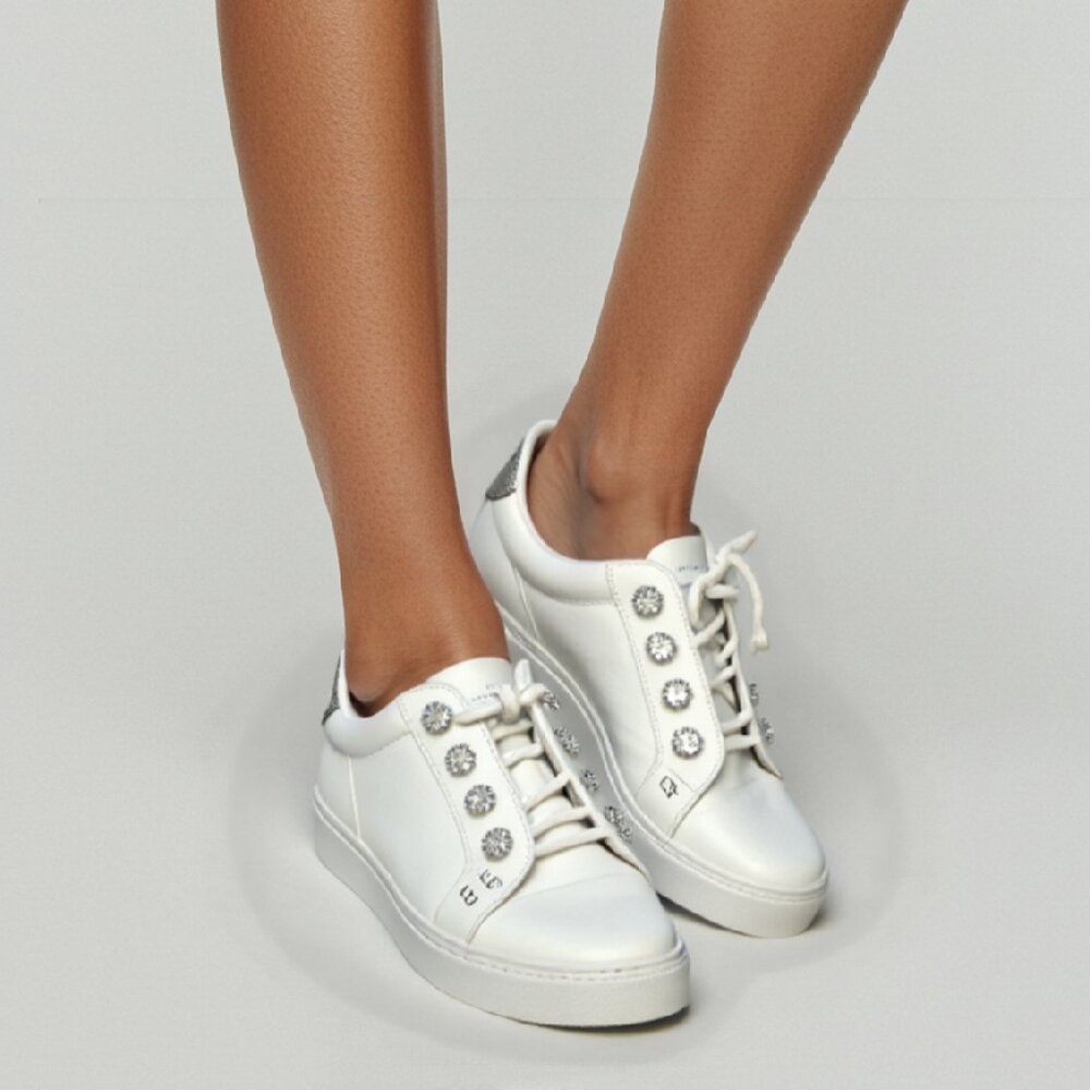 Kurt Geiger London White Sneakers – Size 8.5